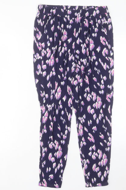 Womens UK Size 12 Bonmarch Regular Fit  Purple Trousers