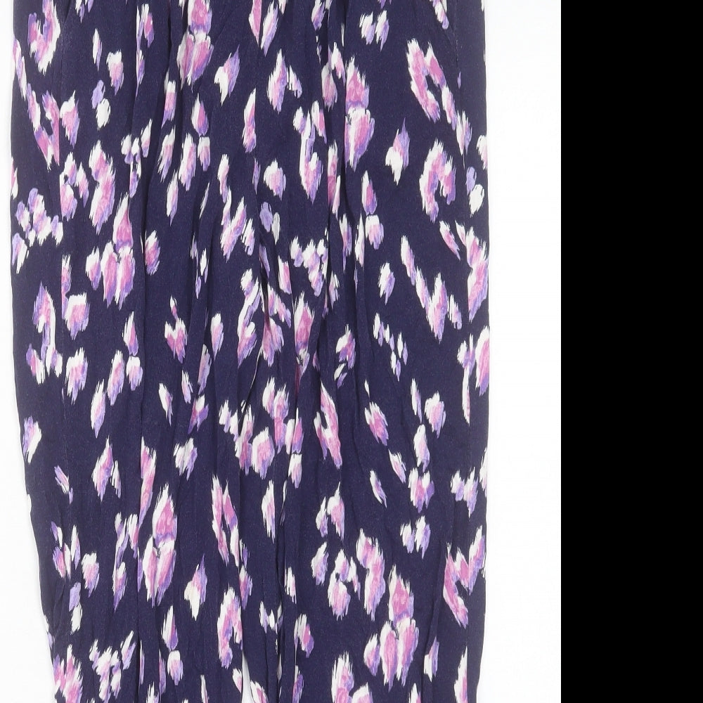 Womens UK Size 12 Bonmarch Regular Fit  Purple Trousers