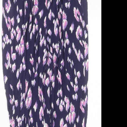 Womens UK Size 12 Bonmarch Regular Fit  Purple Trousers