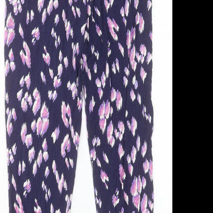 Womens UK Size 12 Bonmarch Regular Fit  Purple Trousers