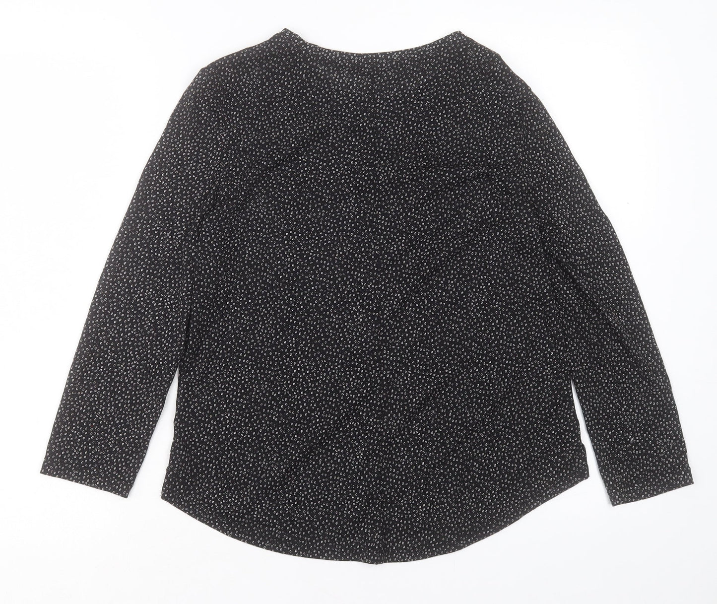 Womens UK Size XS H&M Black Basic T-Shirt