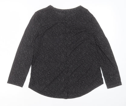 Womens UK Size XS H&M Black Basic T-Shirt