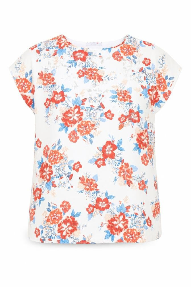 Womens UK Size 14 Marks and Spencer White Basic Blouse