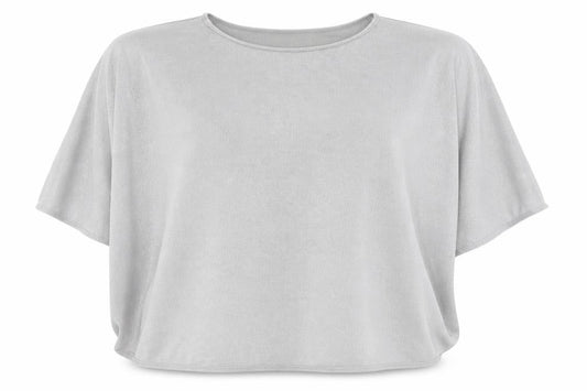 Womens UK Size M Mango Silver Basic Blouse