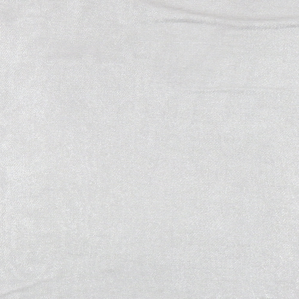 Womens UK Size M Mango Silver Basic Blouse