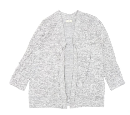 Womens UK Size 14 Papaya Grey Cardigan Jumper