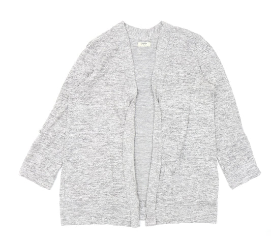 Womens UK Size 14 Papaya Grey Cardigan Jumper