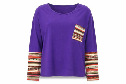 Womens UK Size L Preworn Purple Pullover Jumper