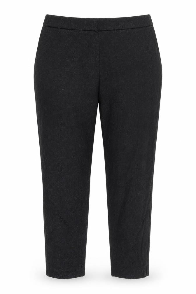 Womens UK Size 16 David Emanuel Regular Fit Carrot Black Trousers