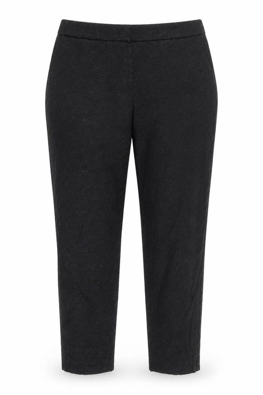 Womens UK Size 16 David Emanuel Regular Fit Carrot Black Trousers