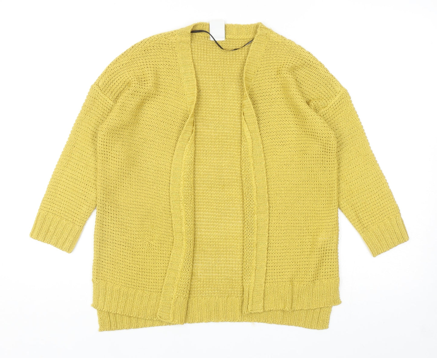 Womens UK Size M VERO MODA Yellow Cardigan Jumper