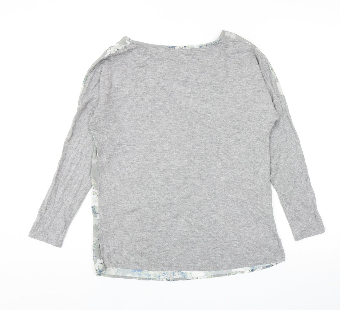 Womens UK Size 8 Per Una Grey Basic Blouse