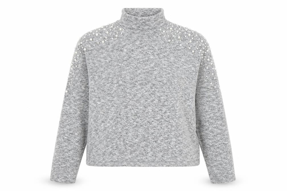Womens UK Size XS Divided Grey Pullover Jumper