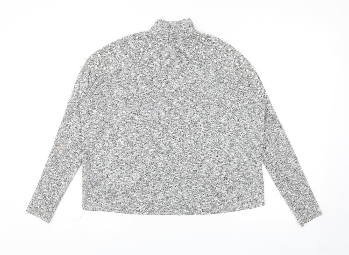 Womens UK Size XS Divided Grey Pullover Jumper
