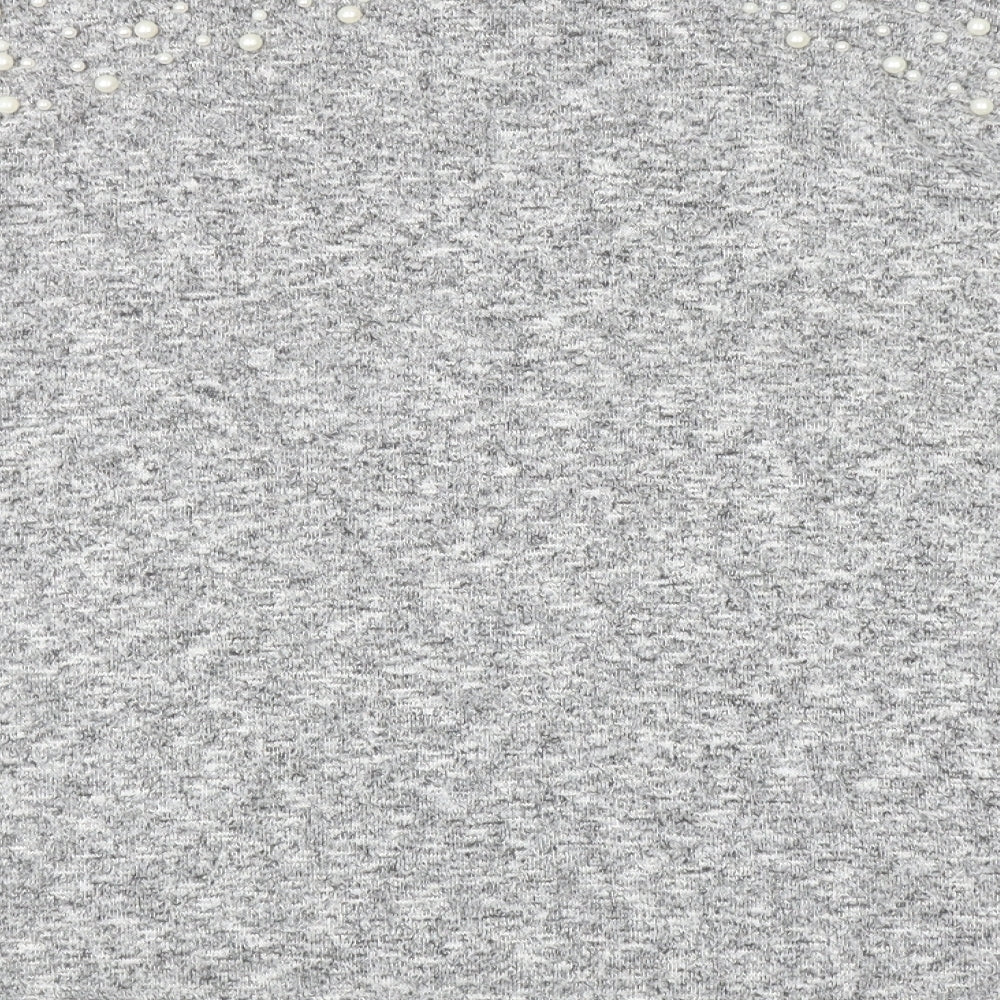 Womens UK Size XS Divided Grey Pullover Jumper