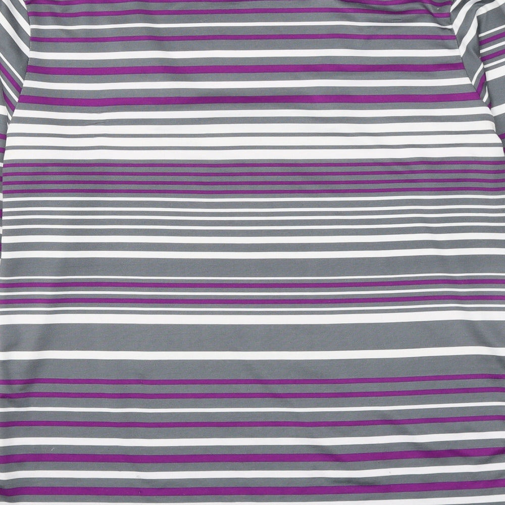 Womens UK Size 12 Alexara Multicoloured Basic T-Shirt