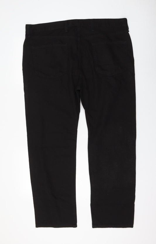 Womens UK Size 40 in Marks and Spencer Regular Fit Straight Black Jeans