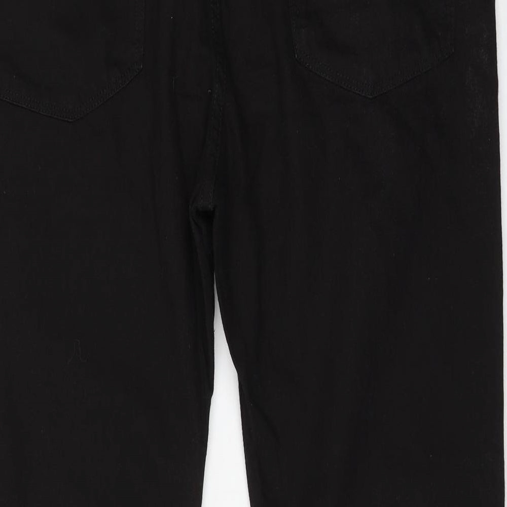 Womens UK Size 40 in Marks and Spencer Regular Fit Straight Black Jeans