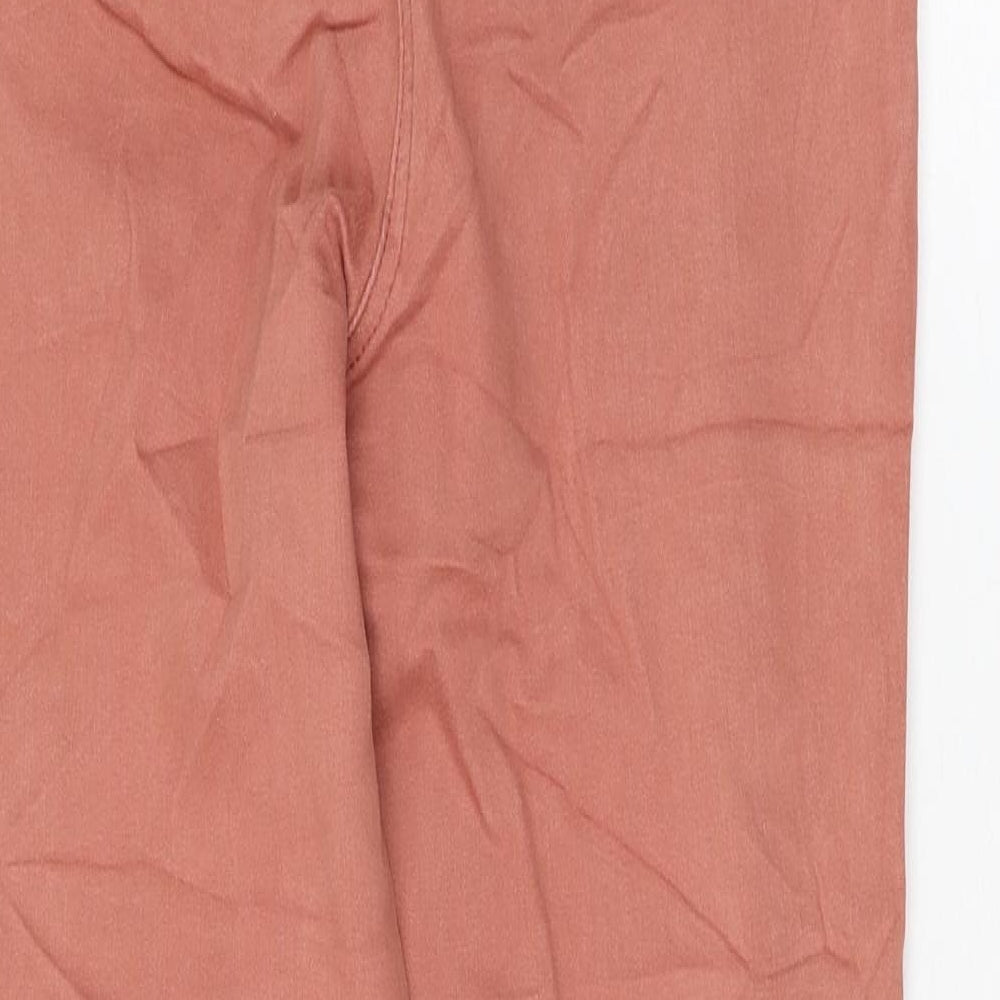 Matalan Womens Pink Cotton Skinny Jeans Size 10 L26 in Regular Zip