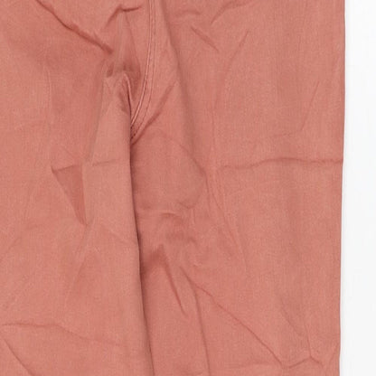 Matalan Womens Pink Cotton Skinny Jeans Size 10 L26 in Regular Zip