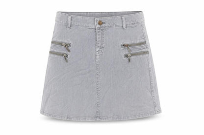 Womens UK Size L Mango A-Line Denim Skirt