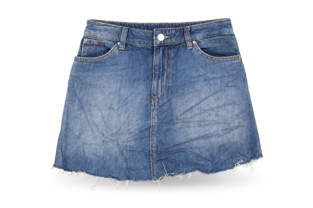 Womens UK Size 8 H&M Mini Denim Skirt
