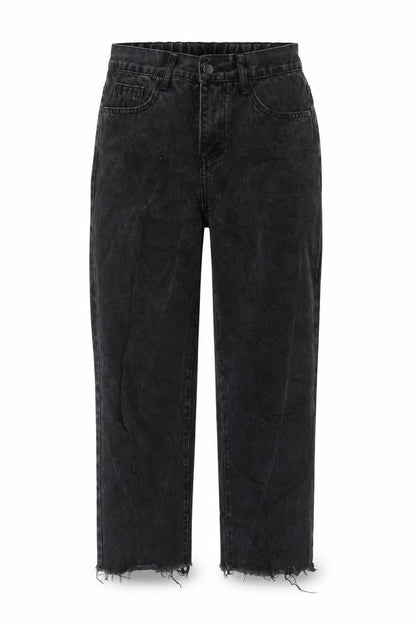 Womens UK Size M Preworn Regular Fit Mom Black Jeans