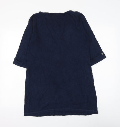 Womens UK Size 14 Marks and Spencer Blue Pullover Jumper