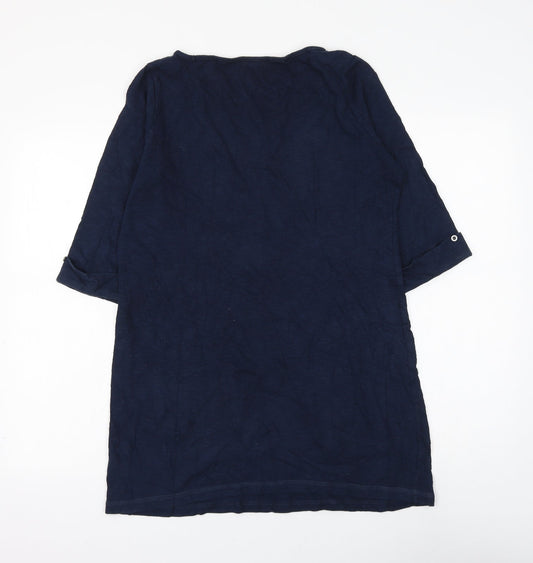 Womens UK Size 14 Marks and Spencer Blue Pullover Jumper