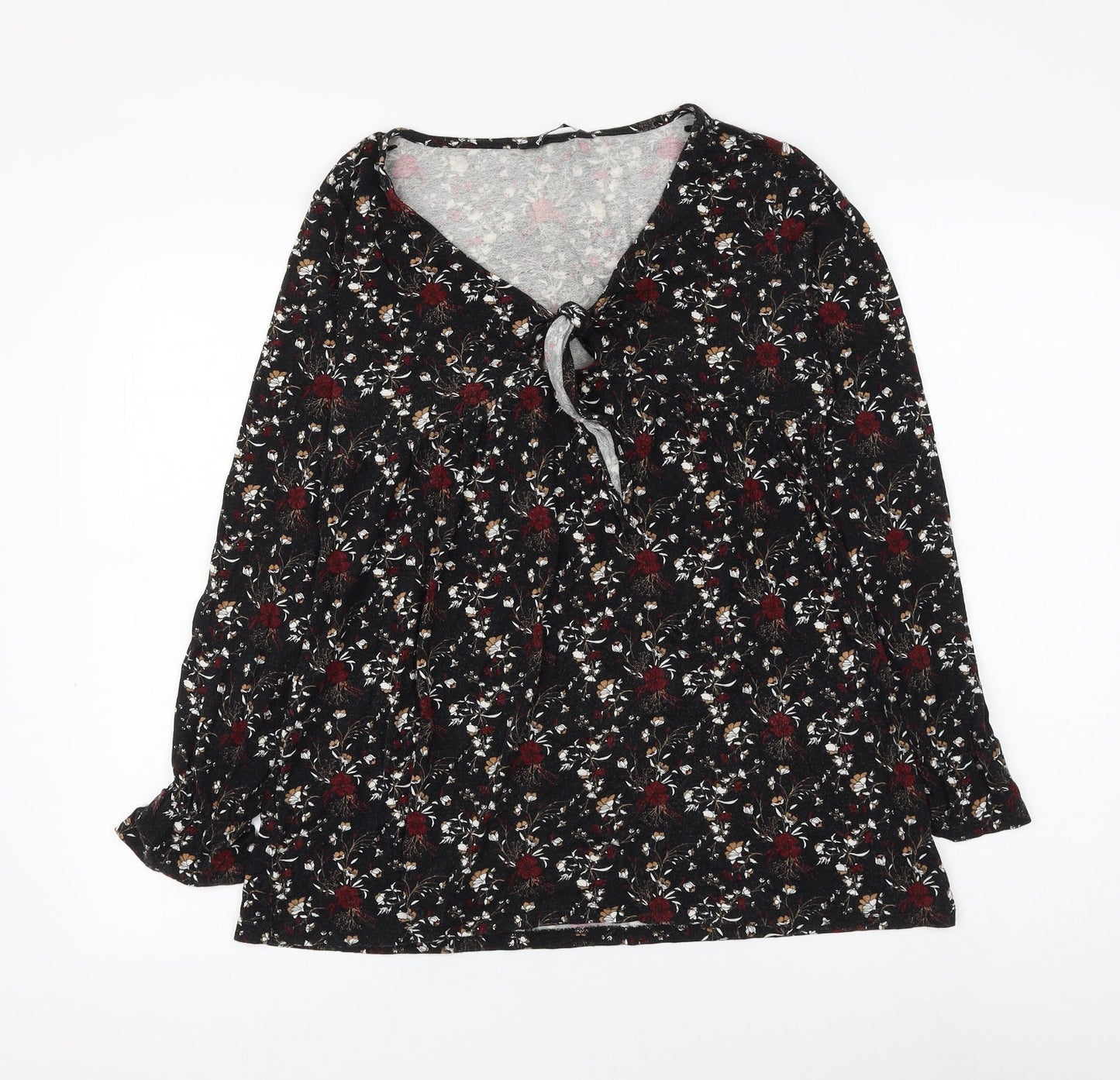 Womens UK Size 8 PEP&CO Black Basic Blouse