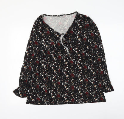 Womens UK Size 8 PEP&CO Black Basic Blouse
