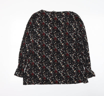 Womens UK Size 8 PEP&CO Black Basic Blouse