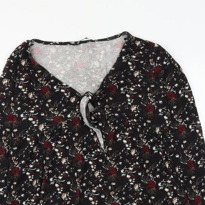 Womens UK Size 8 PEP&CO Black Basic Blouse