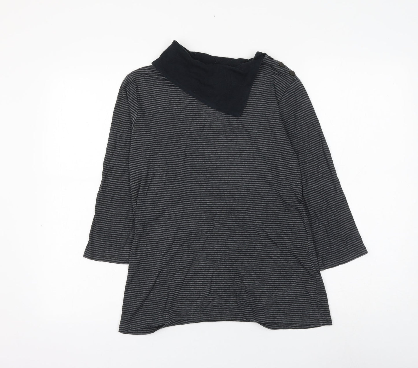 Womens UK Size 12 Marks and Spencer Grey Basic Blouse