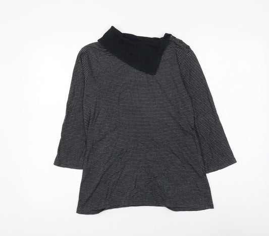Womens UK Size 12 Marks and Spencer Grey Basic Blouse