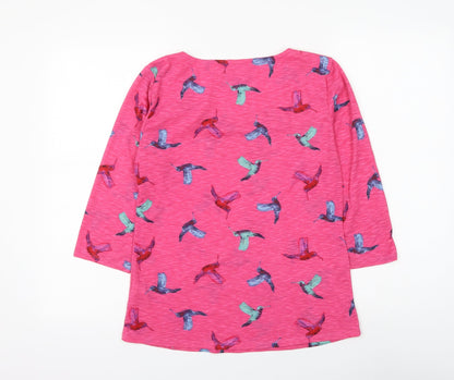 Womens UK Size 8 Marks and Spencer Pink Basic Blouse