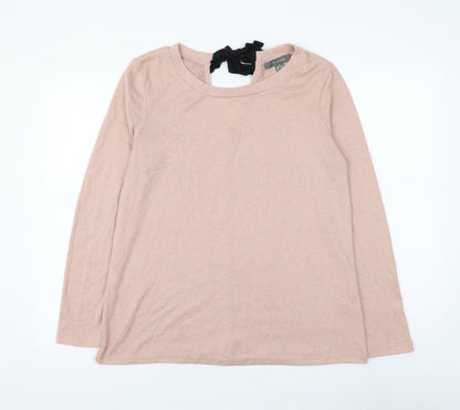 Primark Womens Pink Round Neck Polyester Pullover Jumper Size 10 - Size 10-12