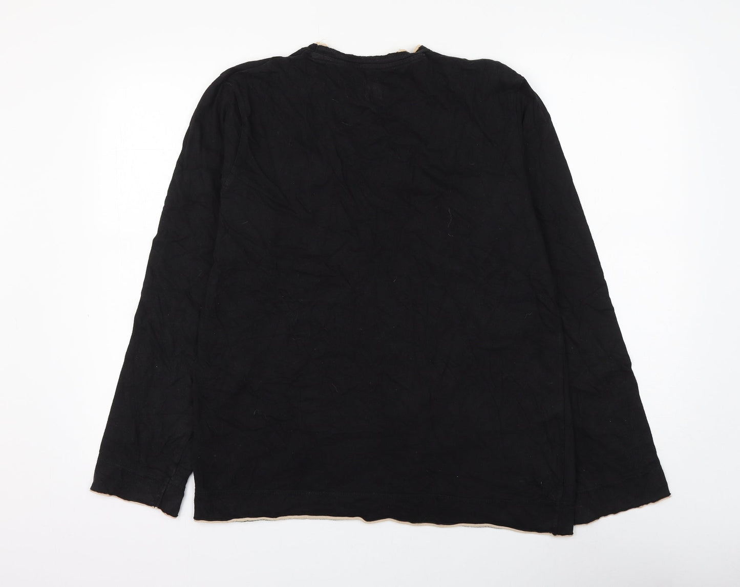 Burton Womens Black Cotton Basic T-Shirt Size M Round Neck