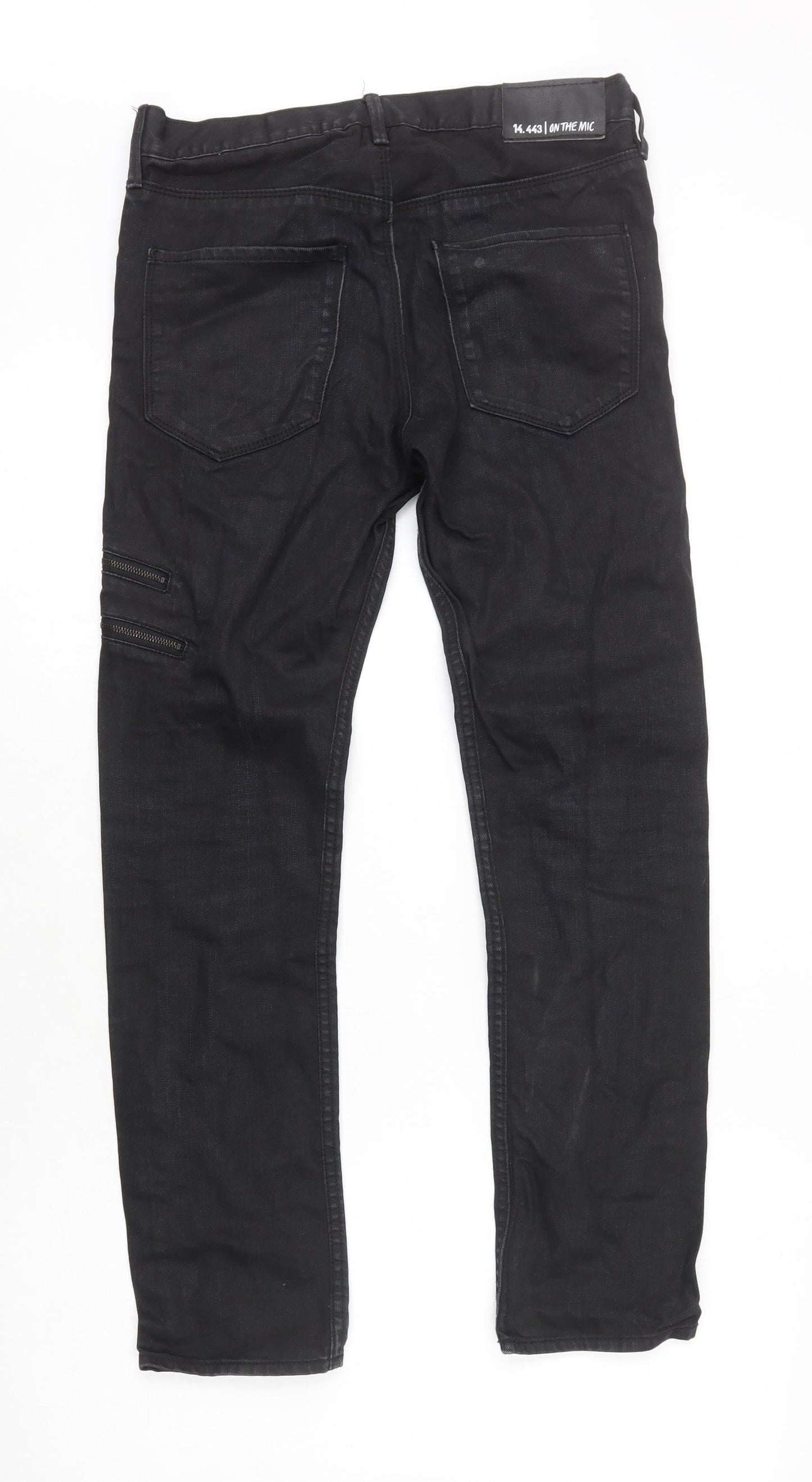 Womens UK Size 10 H&M Regular Fit Skinny Black Jeans