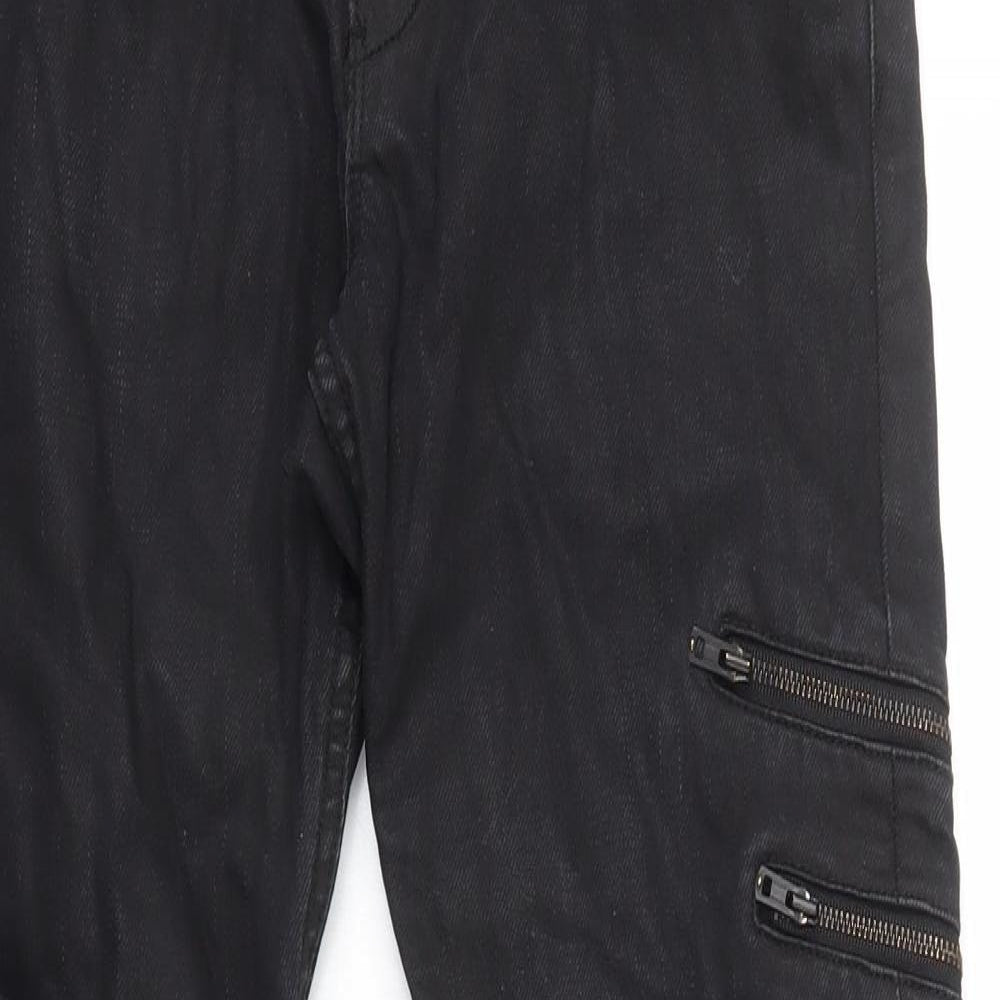 Womens UK Size 10 H&M Regular Fit Skinny Black Jeans
