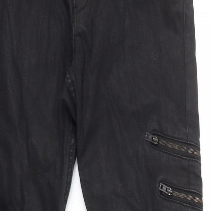 Womens UK Size 10 H&M Regular Fit Skinny Black Jeans