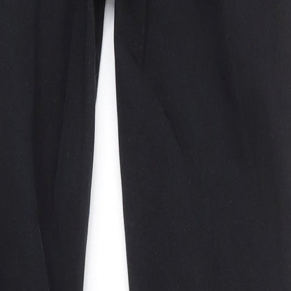 Old Navy Womens Black Cotton Straight Jeans Size 10 L24 in Regular Zip