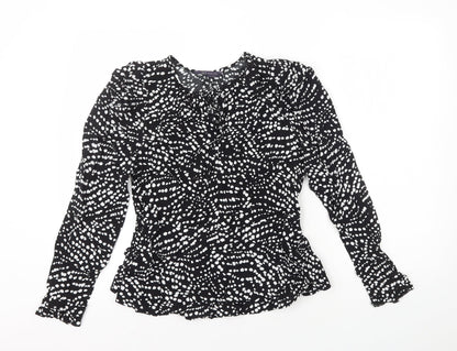 Womens UK Size 8 Marks and Spencer Black Basic Blouse