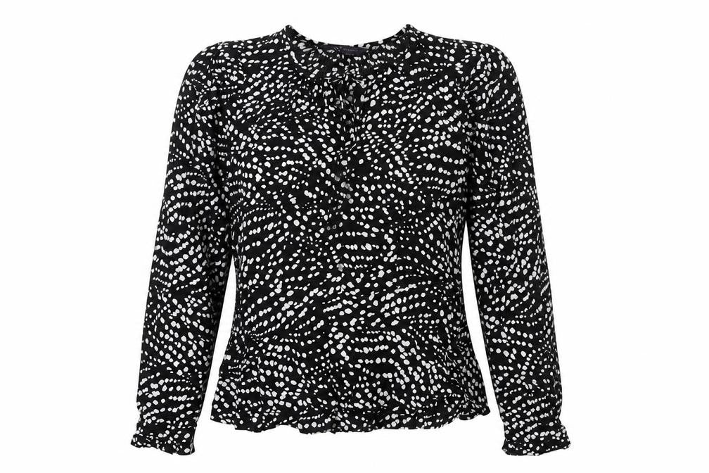 Womens UK Size 8 Marks and Spencer Black Basic Blouse
