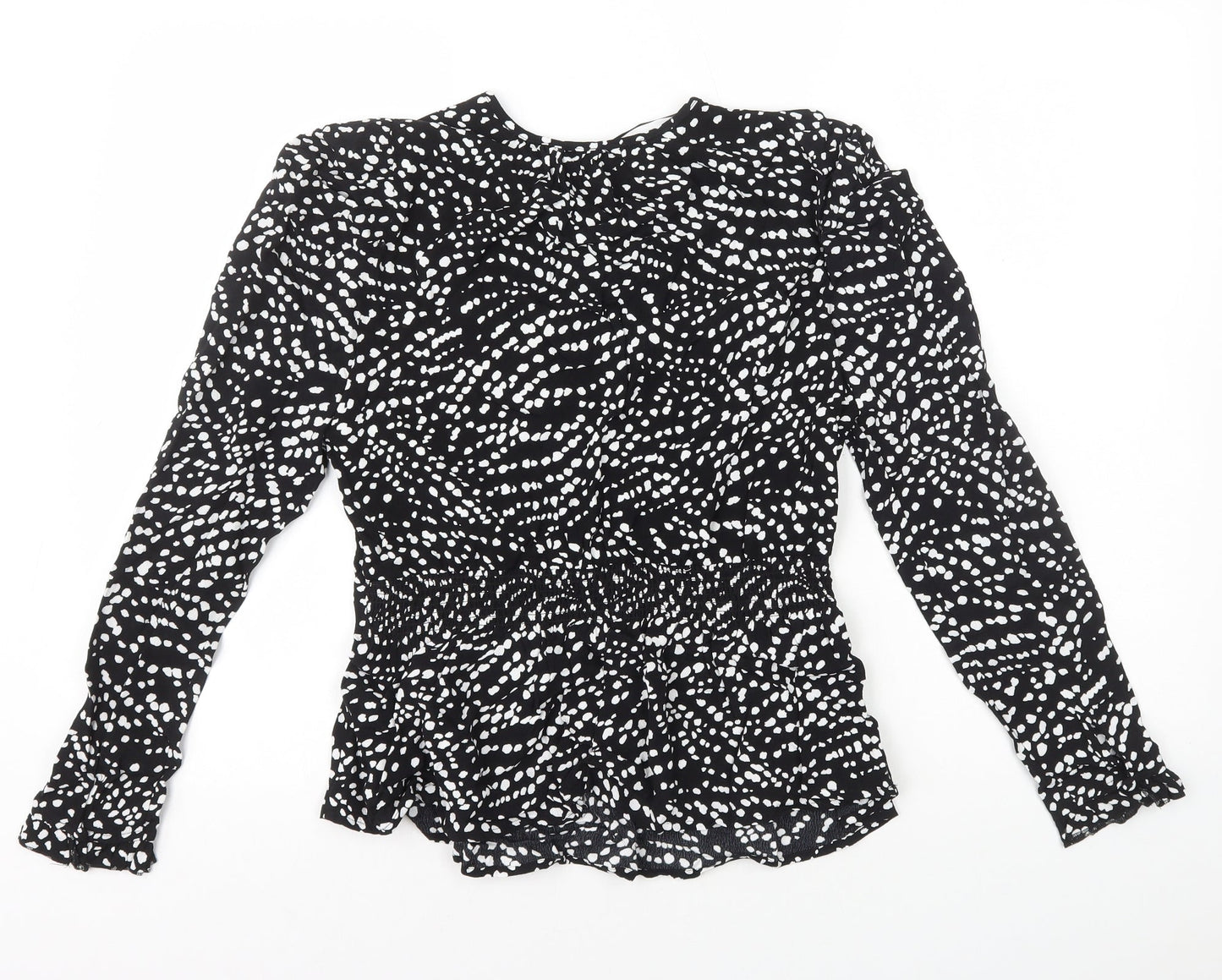 Womens UK Size 8 Marks and Spencer Black Basic Blouse