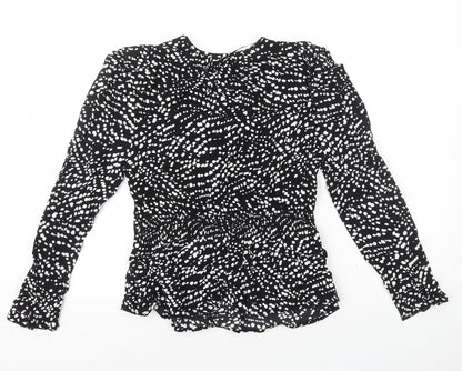 Womens UK Size 8 Marks and Spencer Black Basic Blouse