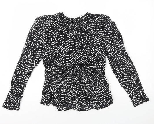 Womens UK Size 8 Marks and Spencer Black Basic Blouse