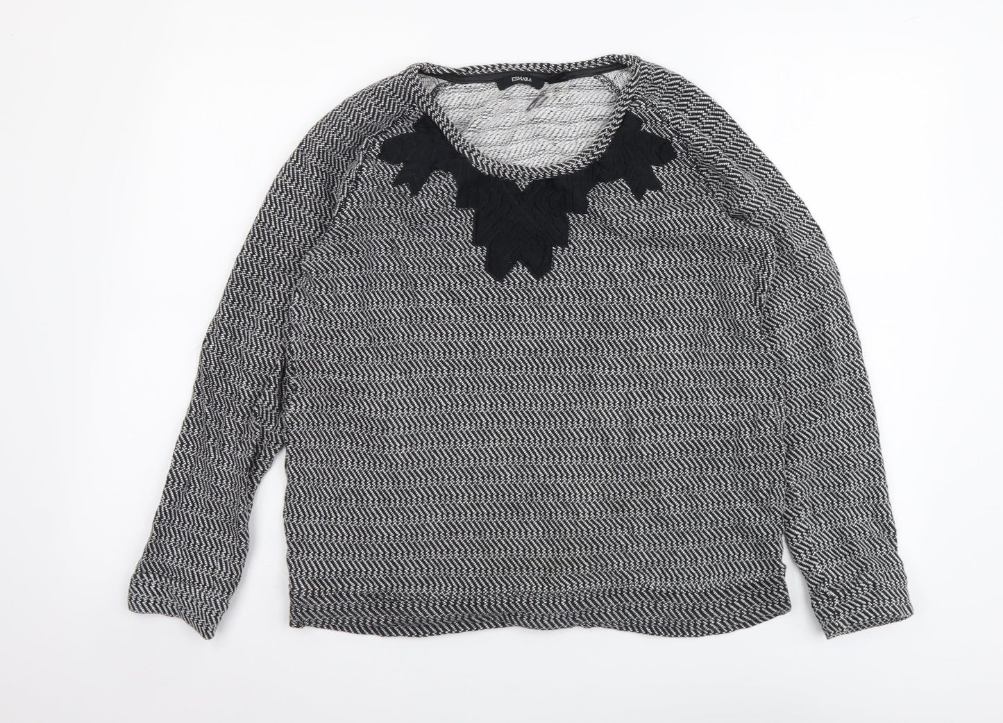 Womens UK Size 18 ESMARA Black Basic Blouse