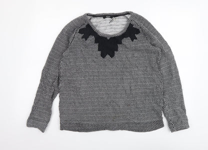 Womens UK Size 18 ESMARA Black Basic Blouse