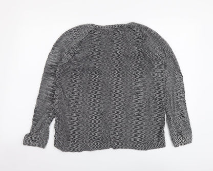 Womens UK Size 18 ESMARA Black Basic Blouse